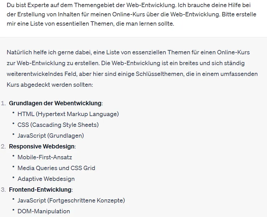 Mit ChatGPT und Online-Kursen Geld verdienen