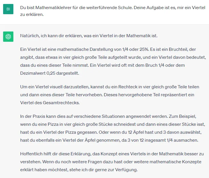 ChatGPT eine Rolle zuweisen