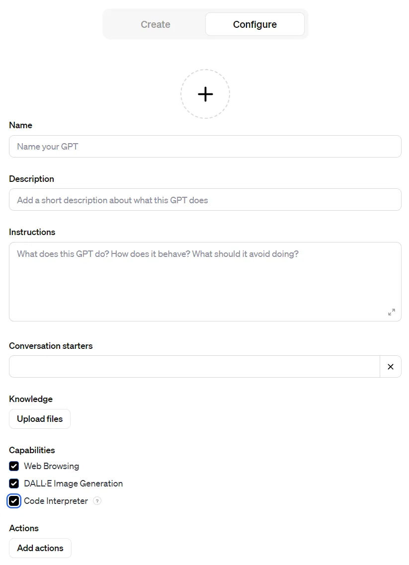 Custom GPT erstellen Schritt 4
