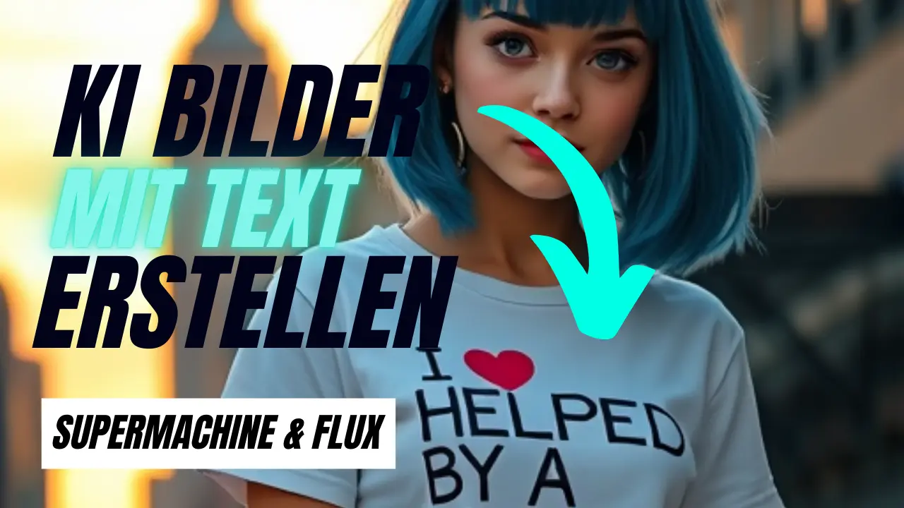 Prompts für KI-Bilder Beispiel Supermachine & Flux + Canva