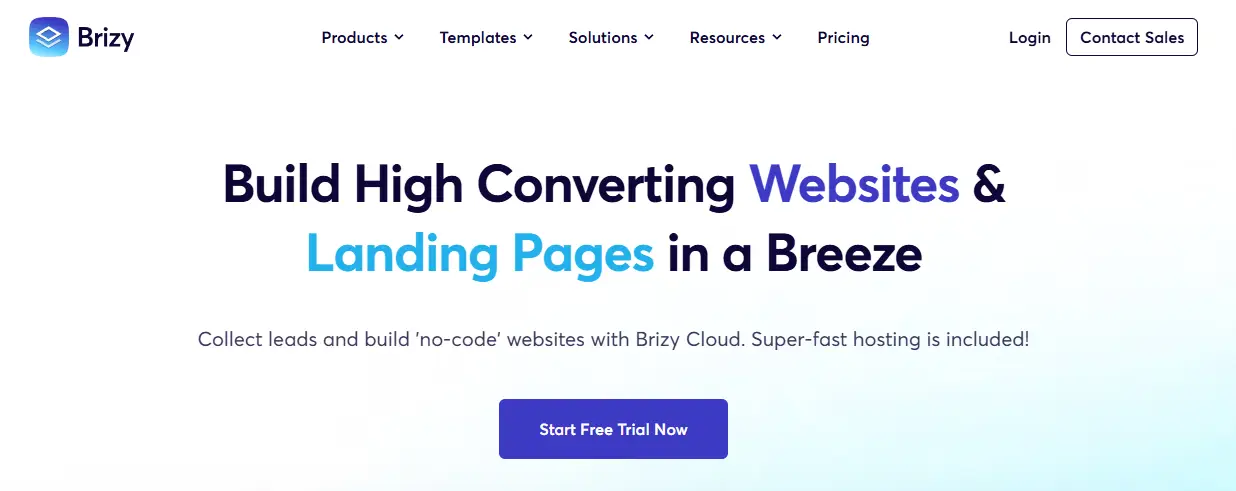KI-Website-Builder Brizy Cloud