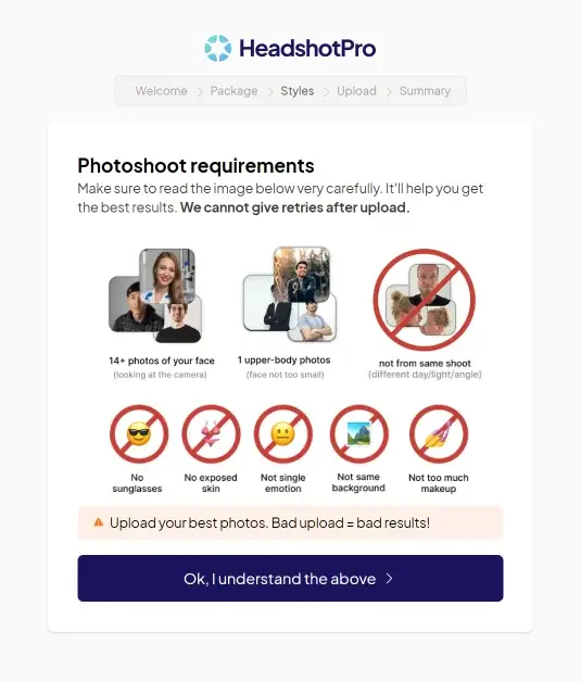 generate-ai-headshots-third-step-fulfill-picture-requirements