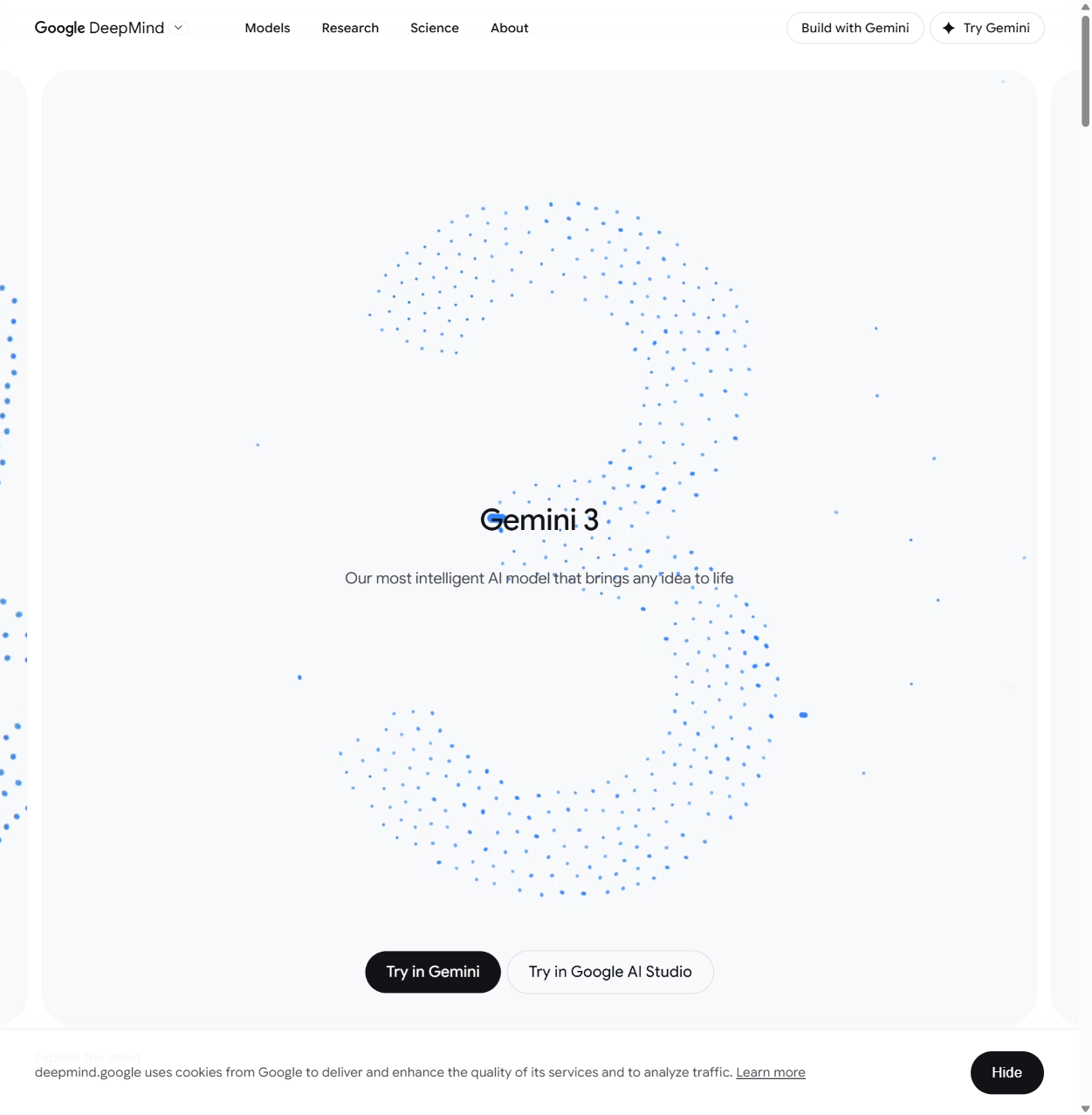 Google Gemini Oberfläche — KI-Textgenerator Screenshot