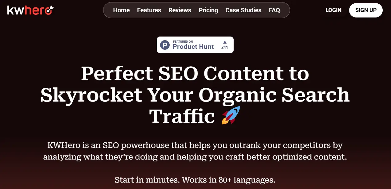 KWHero Lifetime Deal für SEO-freundliche Inhalte