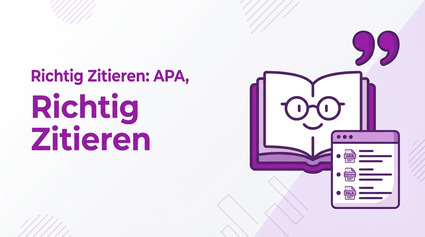 Richtig Zitieren: APA, Harvard & MLA -- Übersicht der Zitierstile für Hausarbeiten