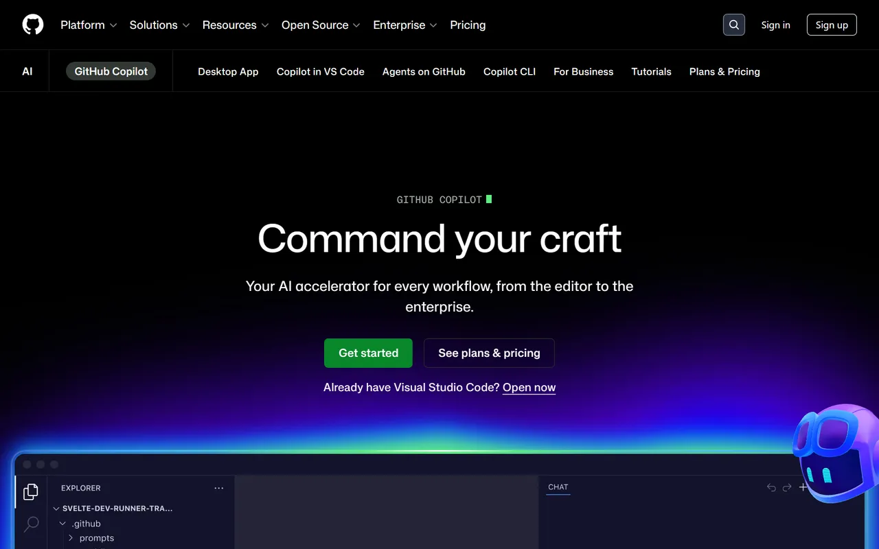 GitHub Copilot – Screenshot