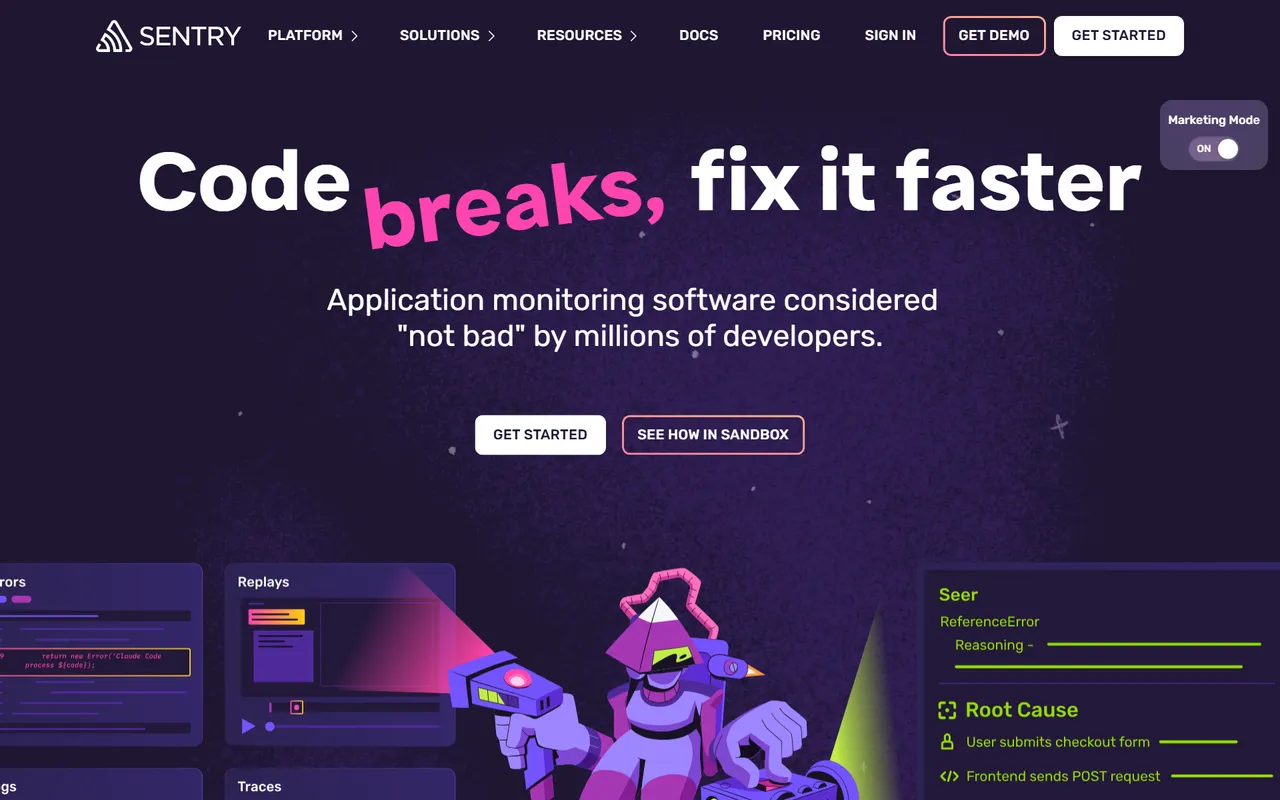Sentry – Website