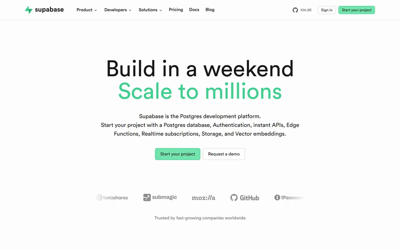 Supabase – Website