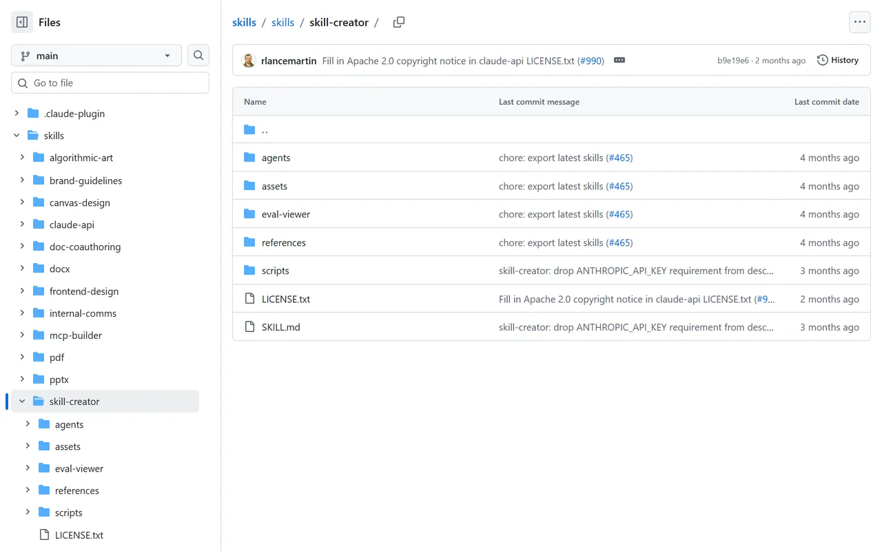 skill-creator – Screenshot