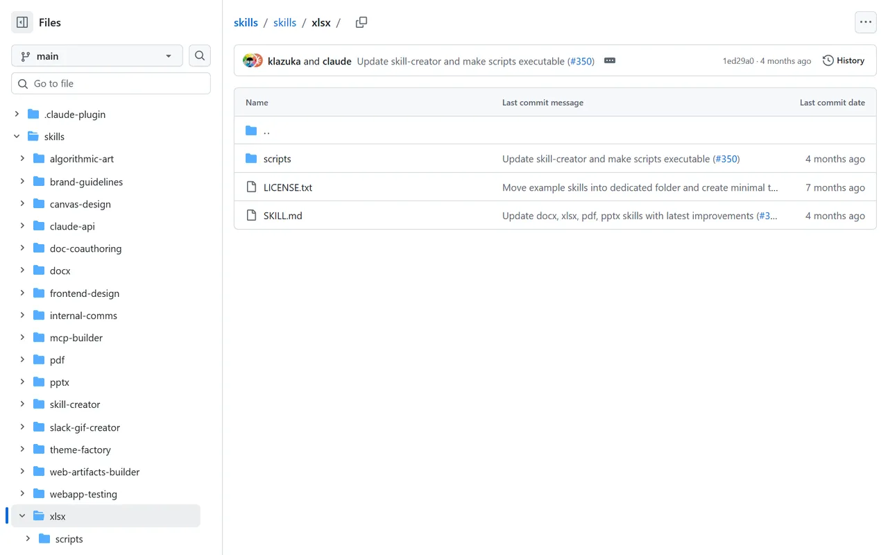 xlsx – Screenshot